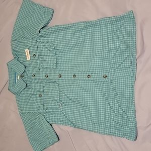 Magellan outdoor fishing shirt green size 10-12 boys